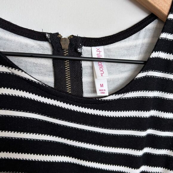 Xhilaration Striped Fit and Flare Cut Out Dress - Picture 3 of 8